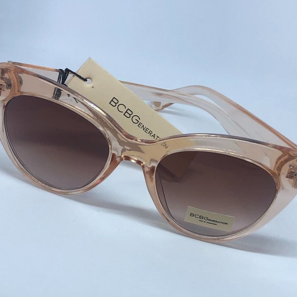 BCBGeneration Accessories - BCBGeneration Square Cat Eye Sunglasses in Blush Crystal